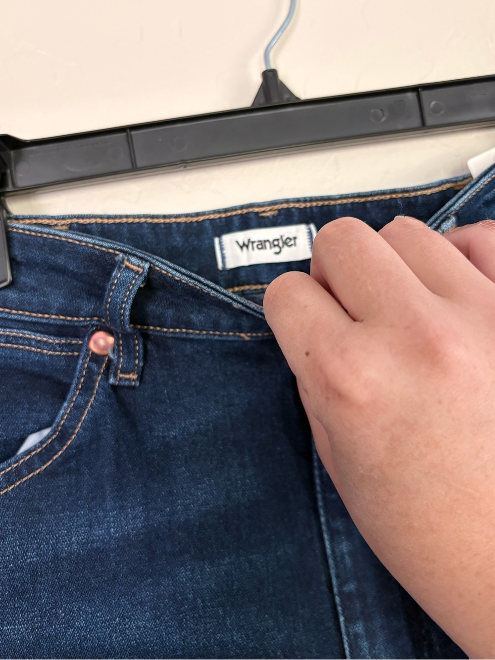 Wrangler Wanderer 622 High Rise Flare Jeans Indigo Blue NWT Women's 29 Boho 70s - Picture 4 of 7